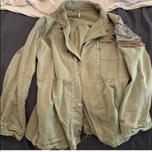 Free people military jacket